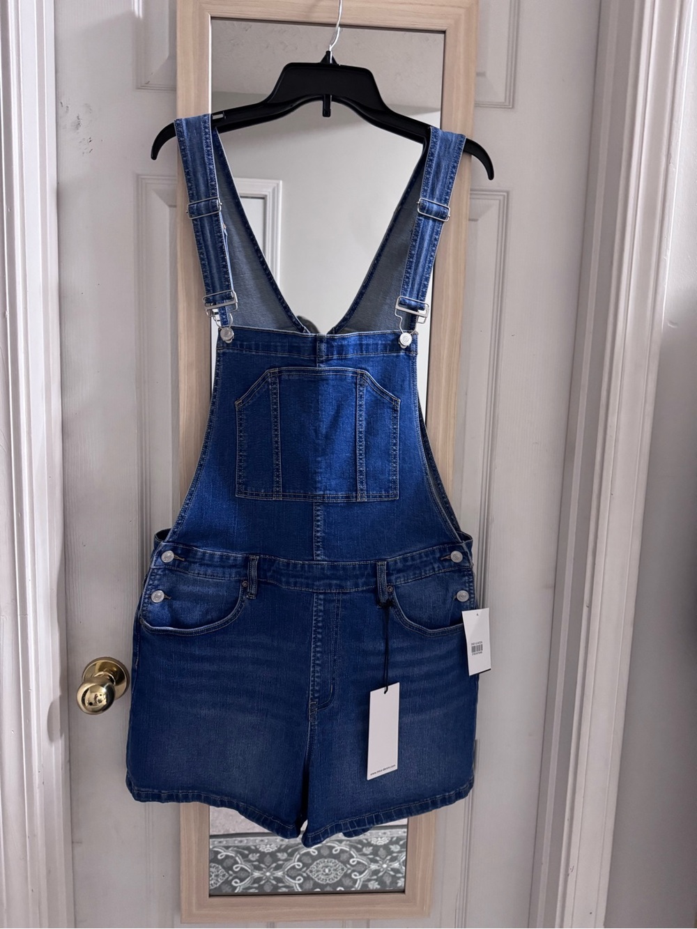 Mica nwt Denim Short Overalls XL